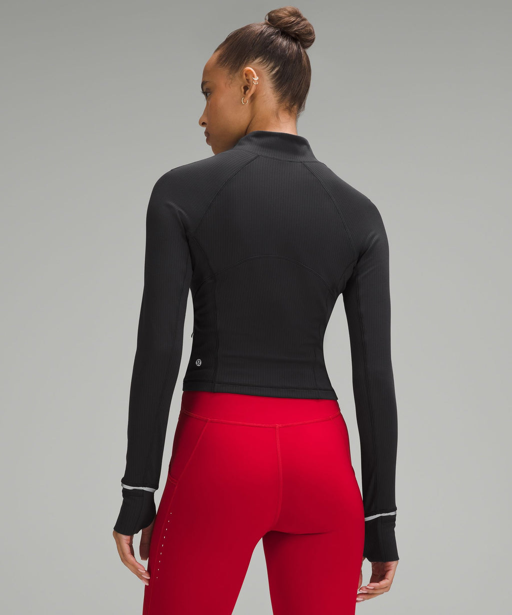 It's Rulu Ribbed Cropped Half Zip