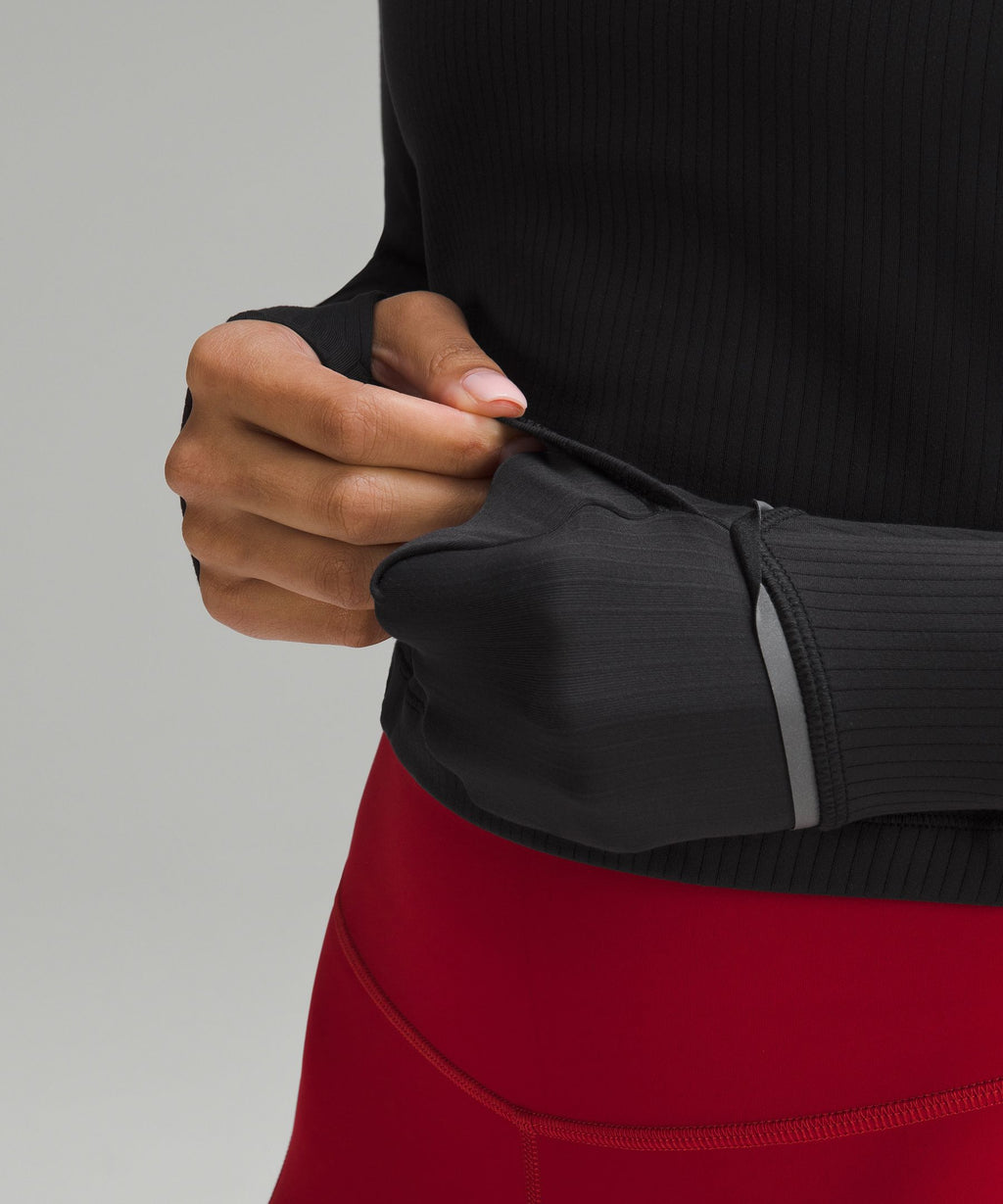 It's Rulu Ribbed Cropped Half Zip