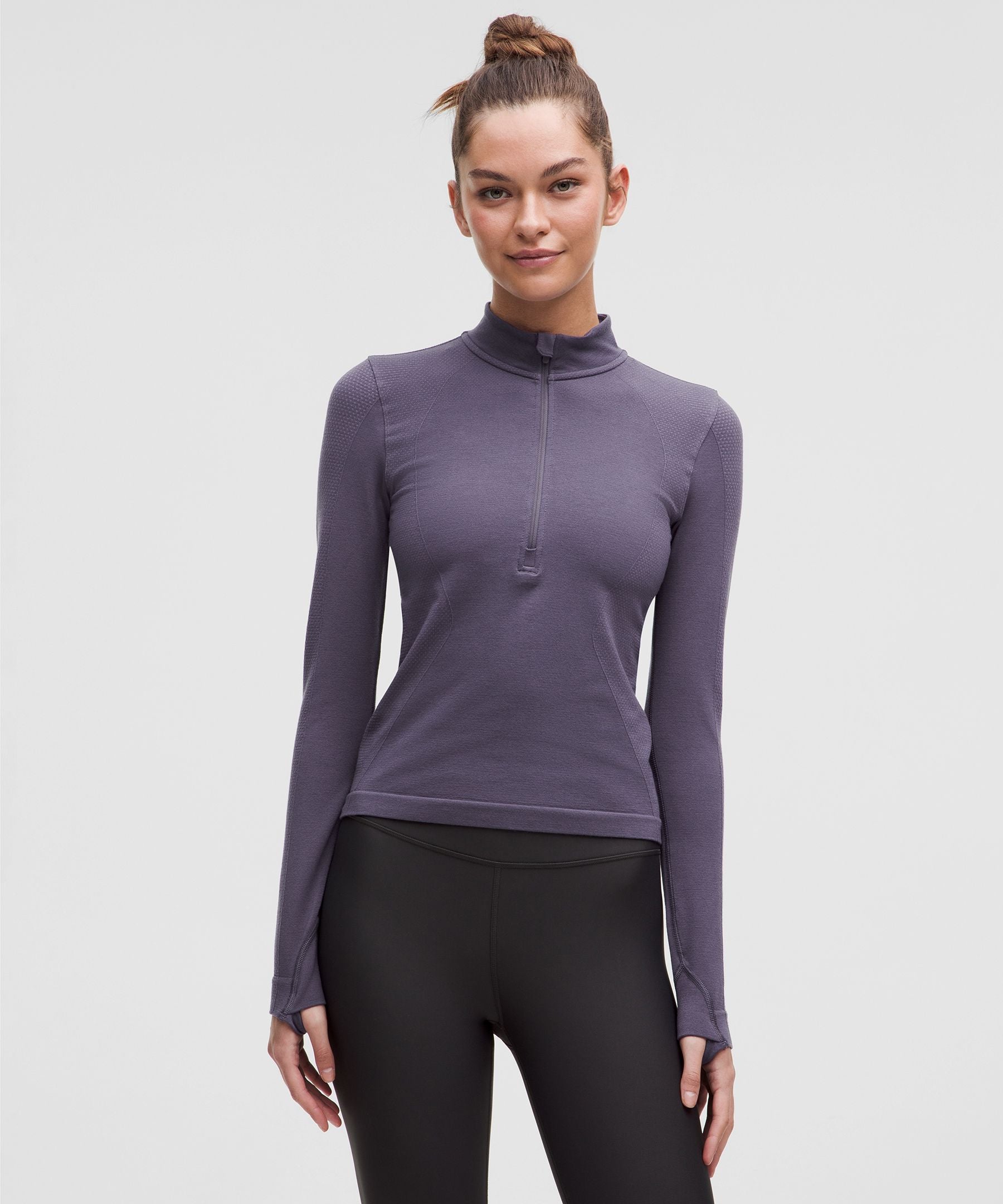 Merino Wool-Blend Base Layer Half Zip