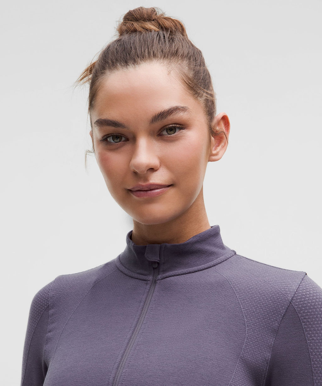 Merino Wool-Blend Base Layer Half Zip
