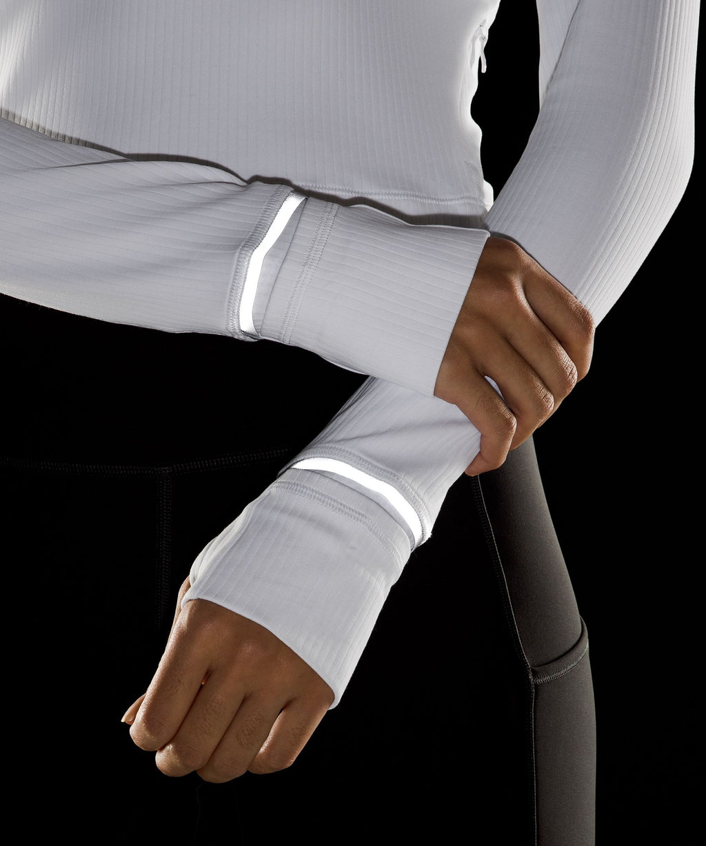 It's Rulu Ribbed Cropped Half Zip