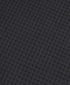 Waffle-Knit Funnel-Neck Long-Sleeve Shirt