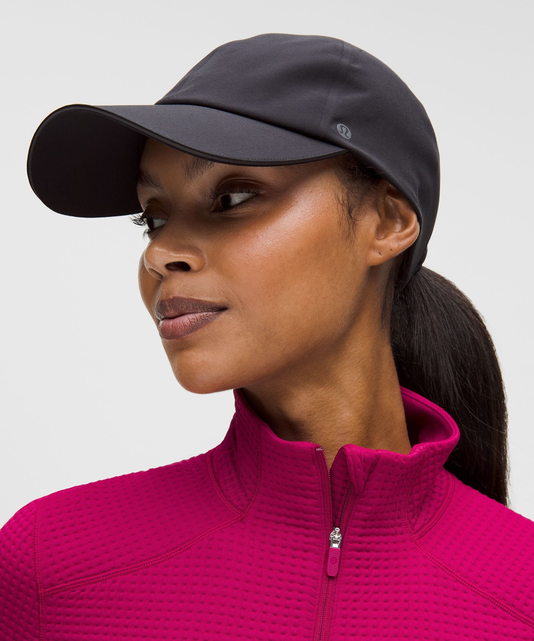 Waffle-Knit Half-Zip Long-Sleeve Shirt