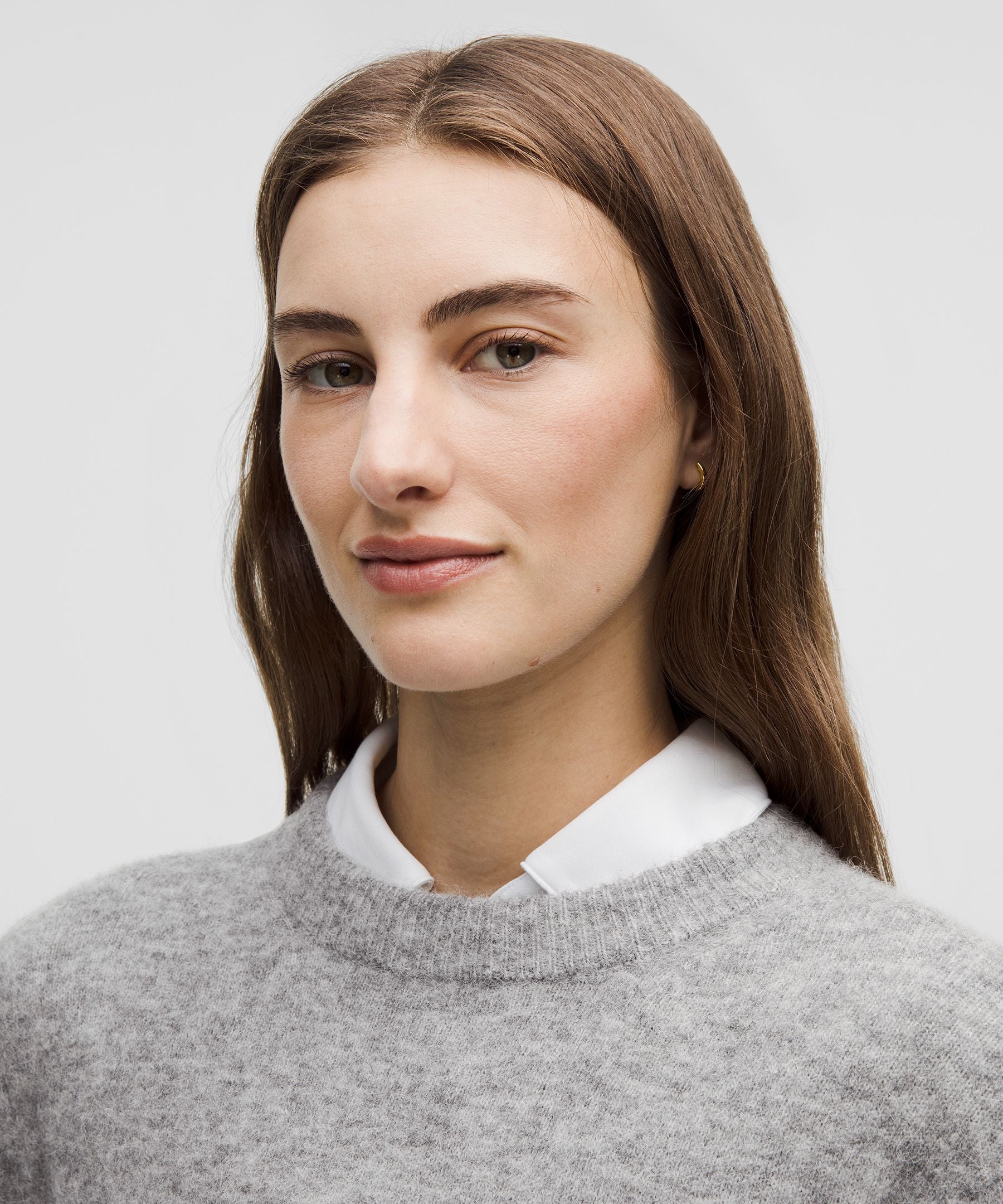 Alpaca Wool-Blend Cropped Sweater
