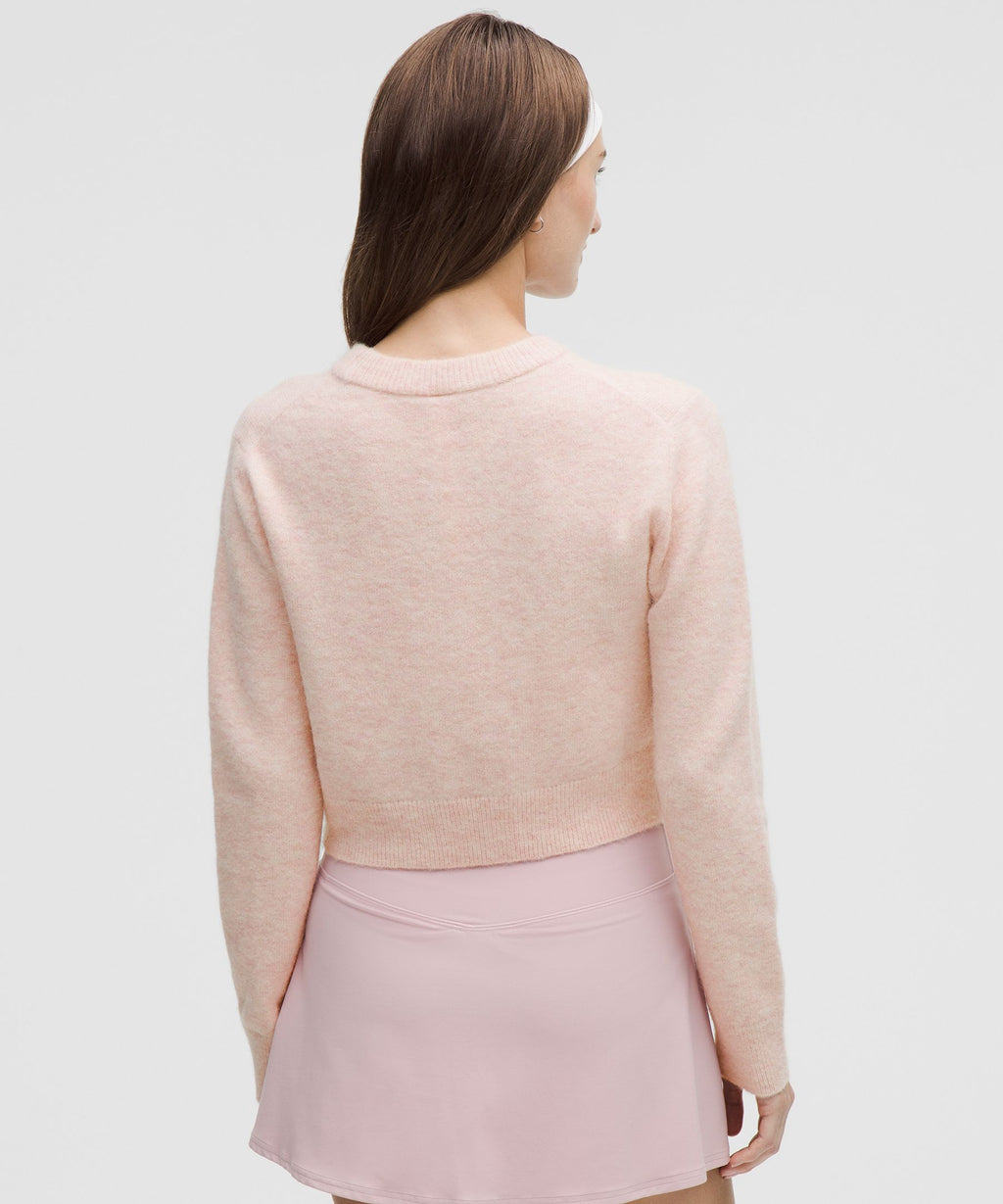 Alpaca Wool-Blend Cropped Sweater