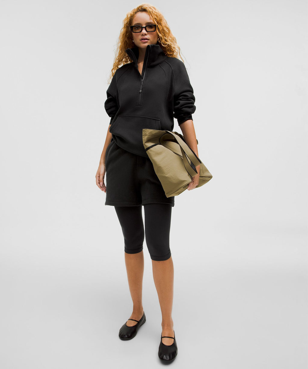 Scuba Oversized Funnel-Neck Half Zip *Long