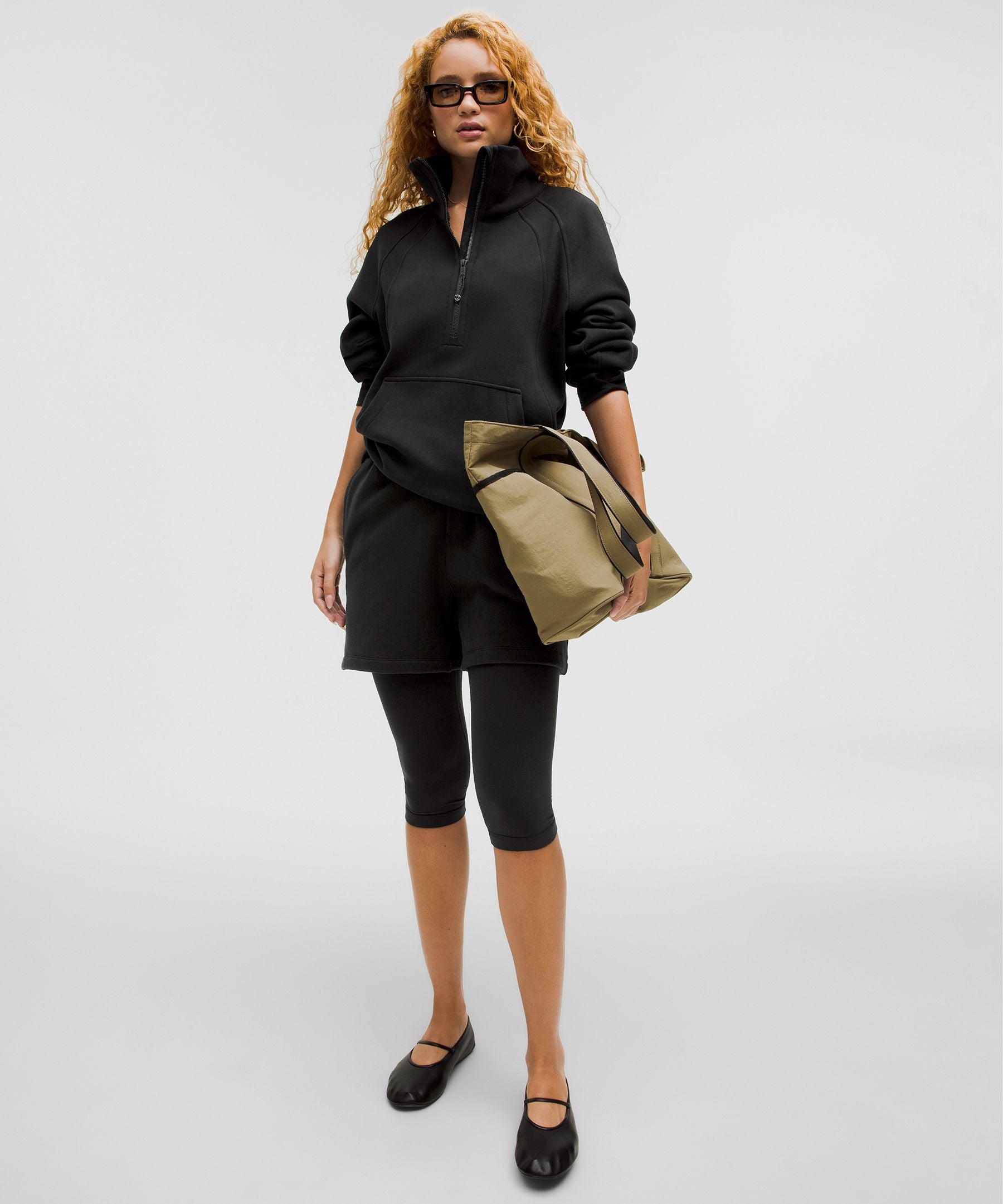 Scuba Oversized Funnel-Neck Half Zip *Long