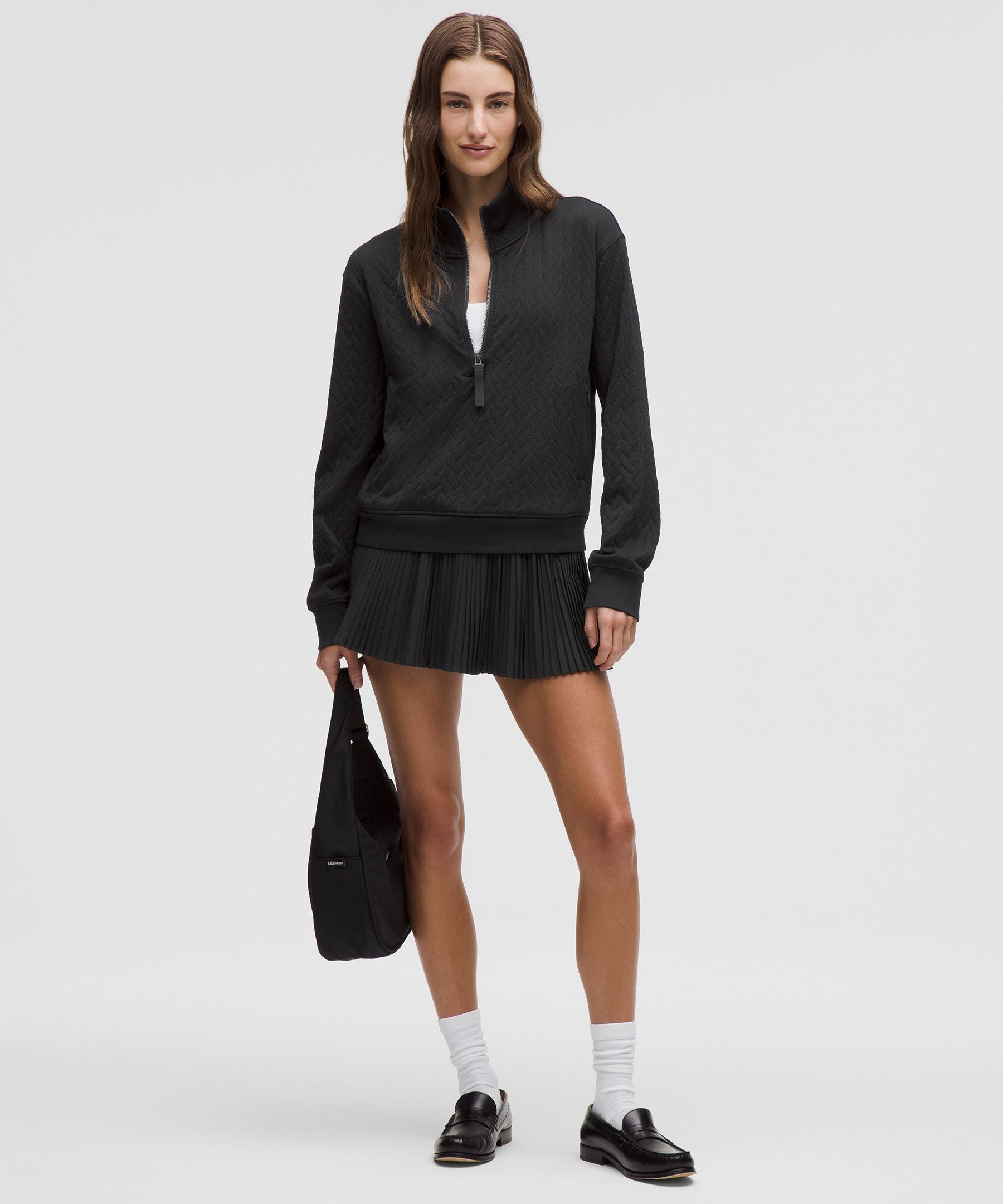 Engineered Warmth Cable-Knit Half Zip