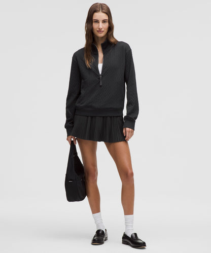 Engineered Warmth Cable-Knit Half Zip