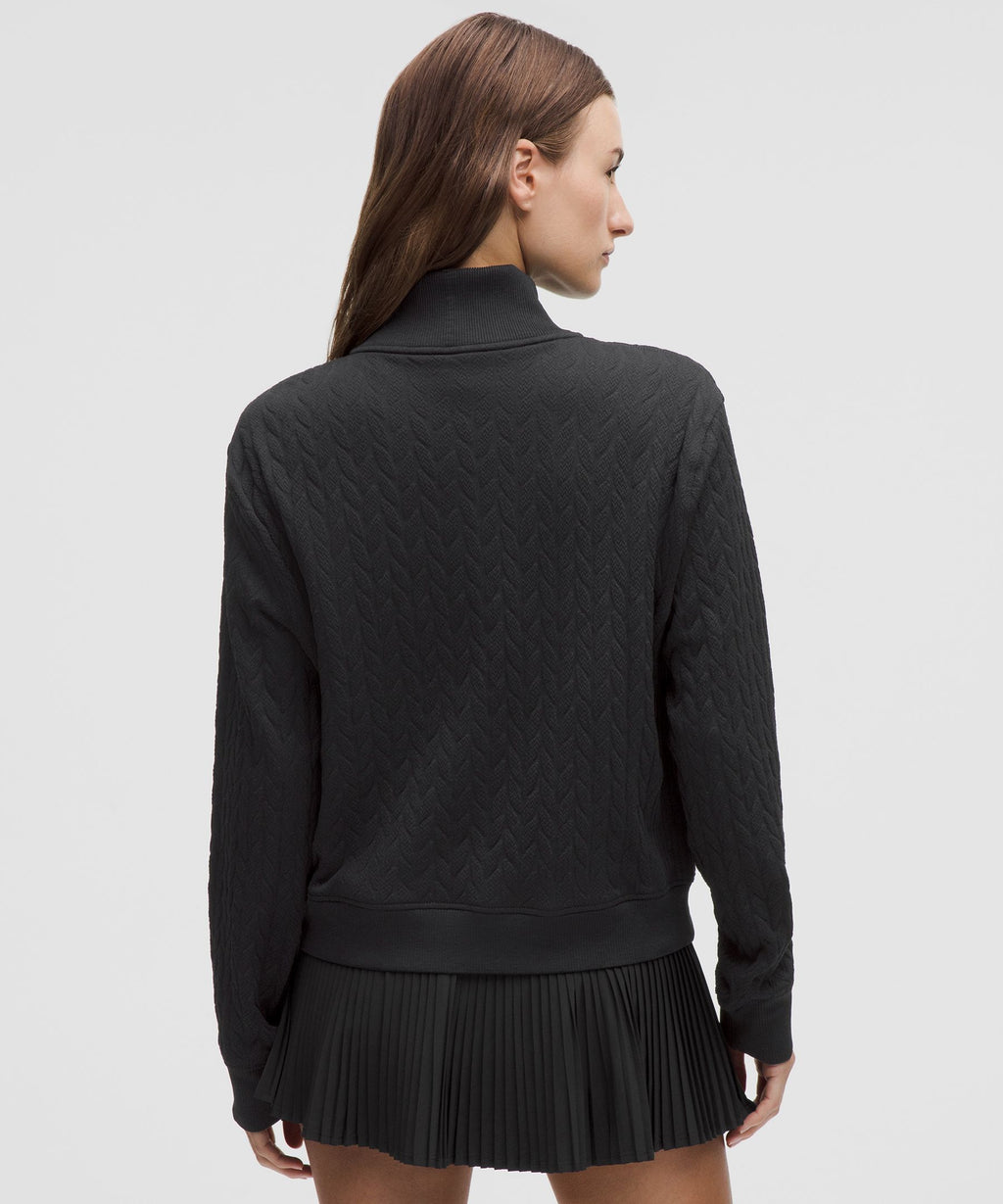 Engineered Warmth Cable-Knit Half Zip