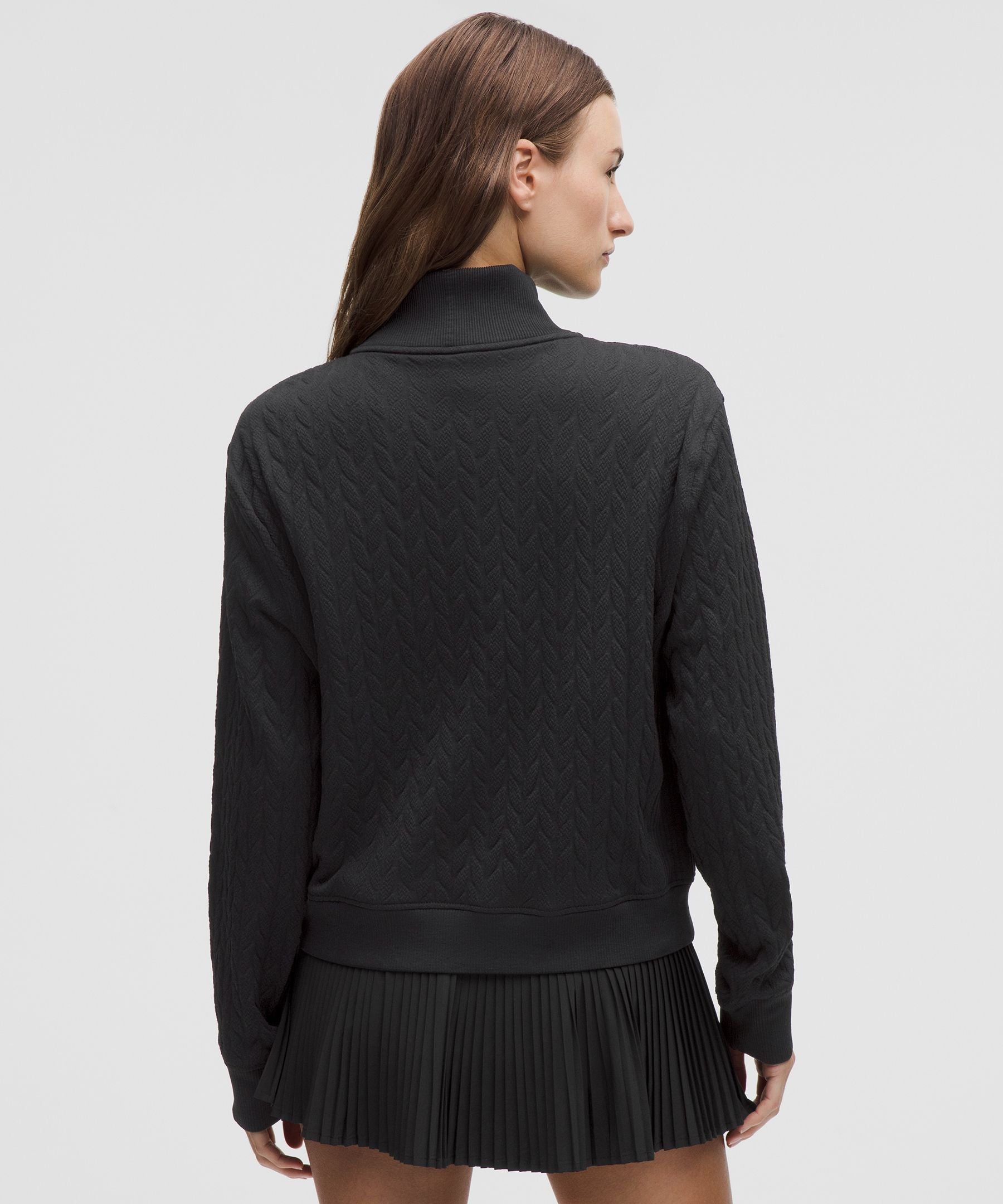 Engineered Warmth Cable-Knit Half Zip