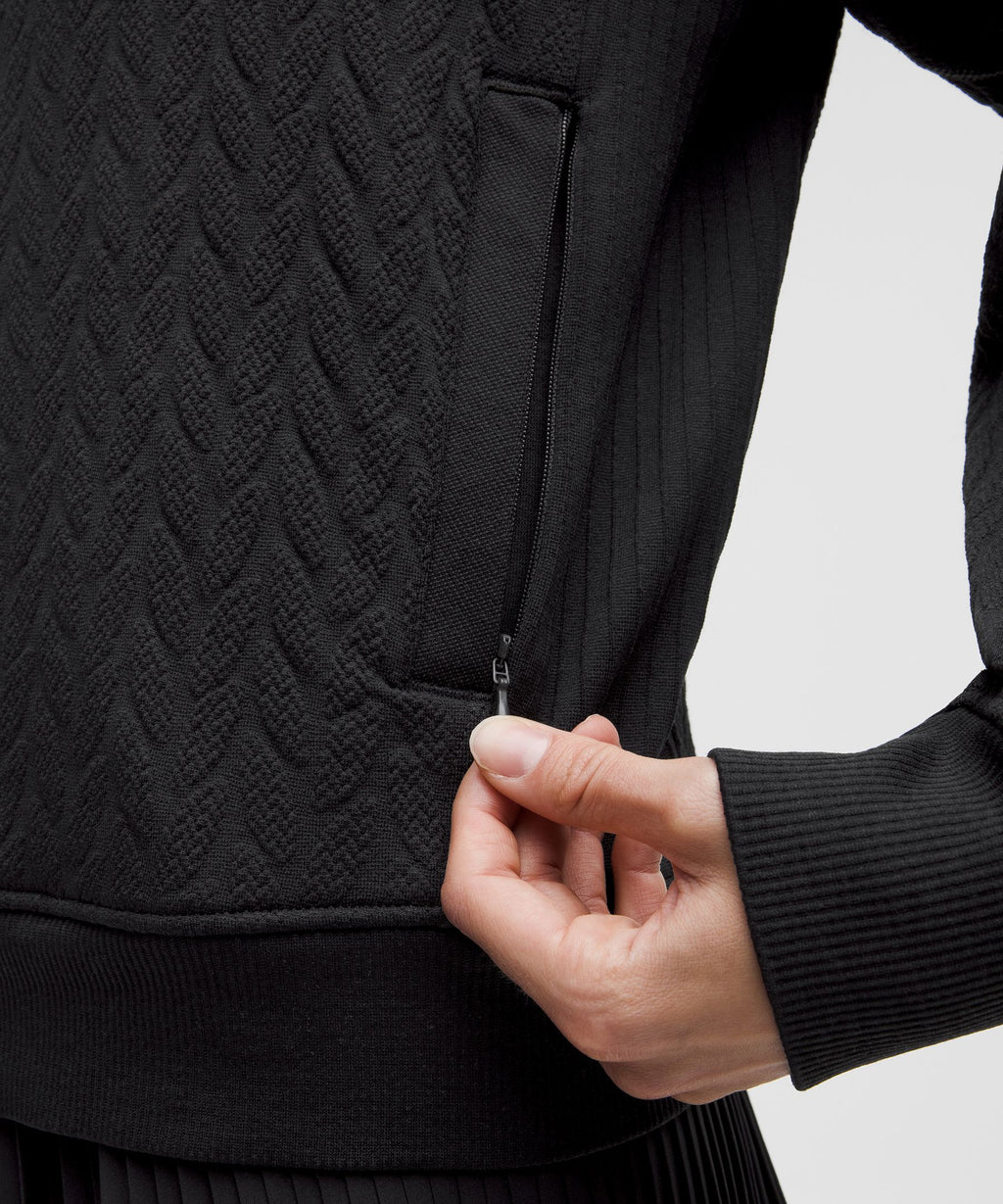 Engineered Warmth Cable-Knit Half Zip