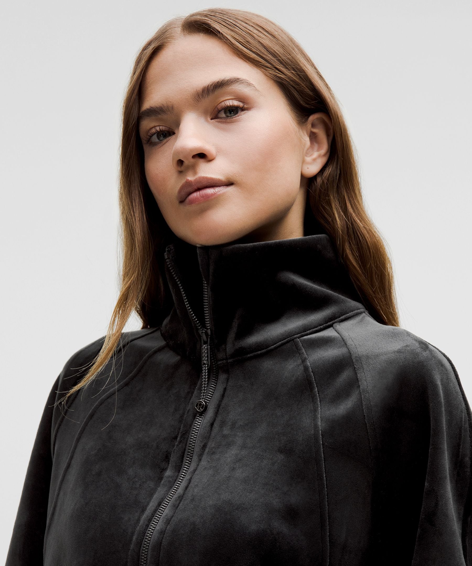Scuba Oversized Funnel-Neck Half Zip *Velvet