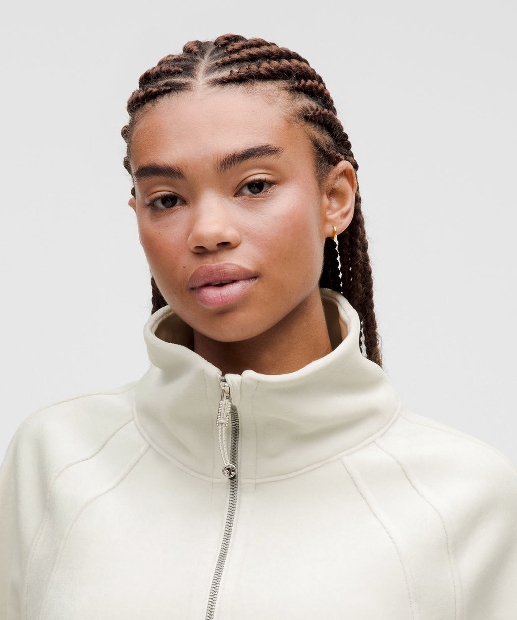 Scuba Oversized Funnel-Neck Half Zip *Velvet