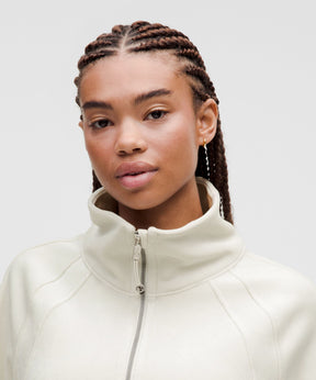 Scuba Oversized Funnel-Neck Half Zip *Velvet