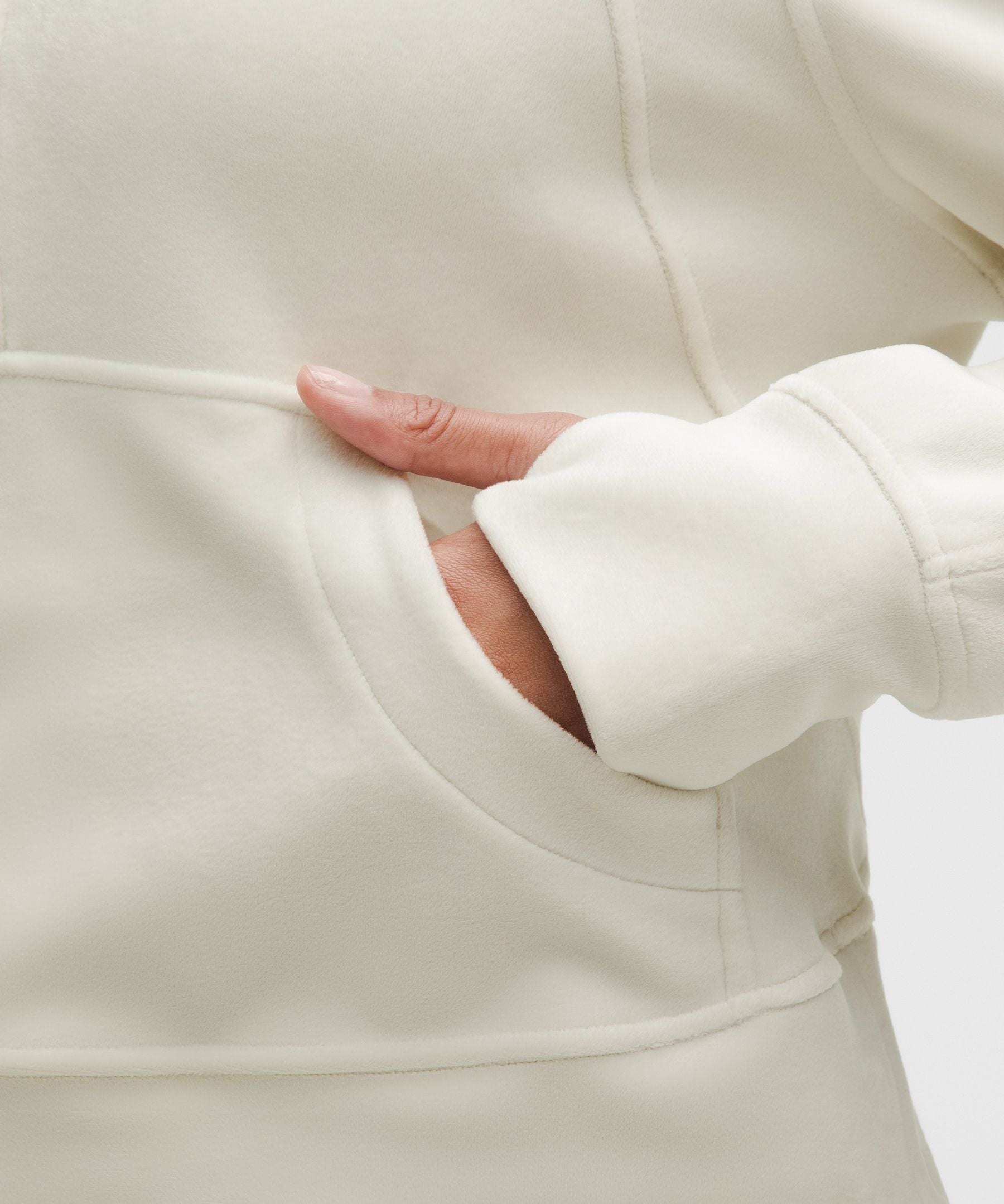 Scuba Oversized Funnel-Neck Half Zip *Velvet