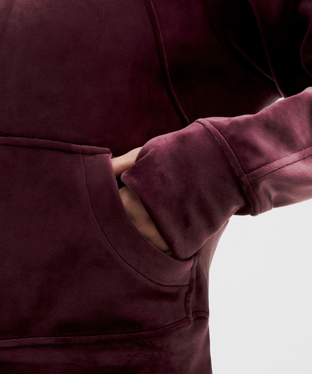 Scuba Oversized Funnel-Neck Half Zip *Velvet