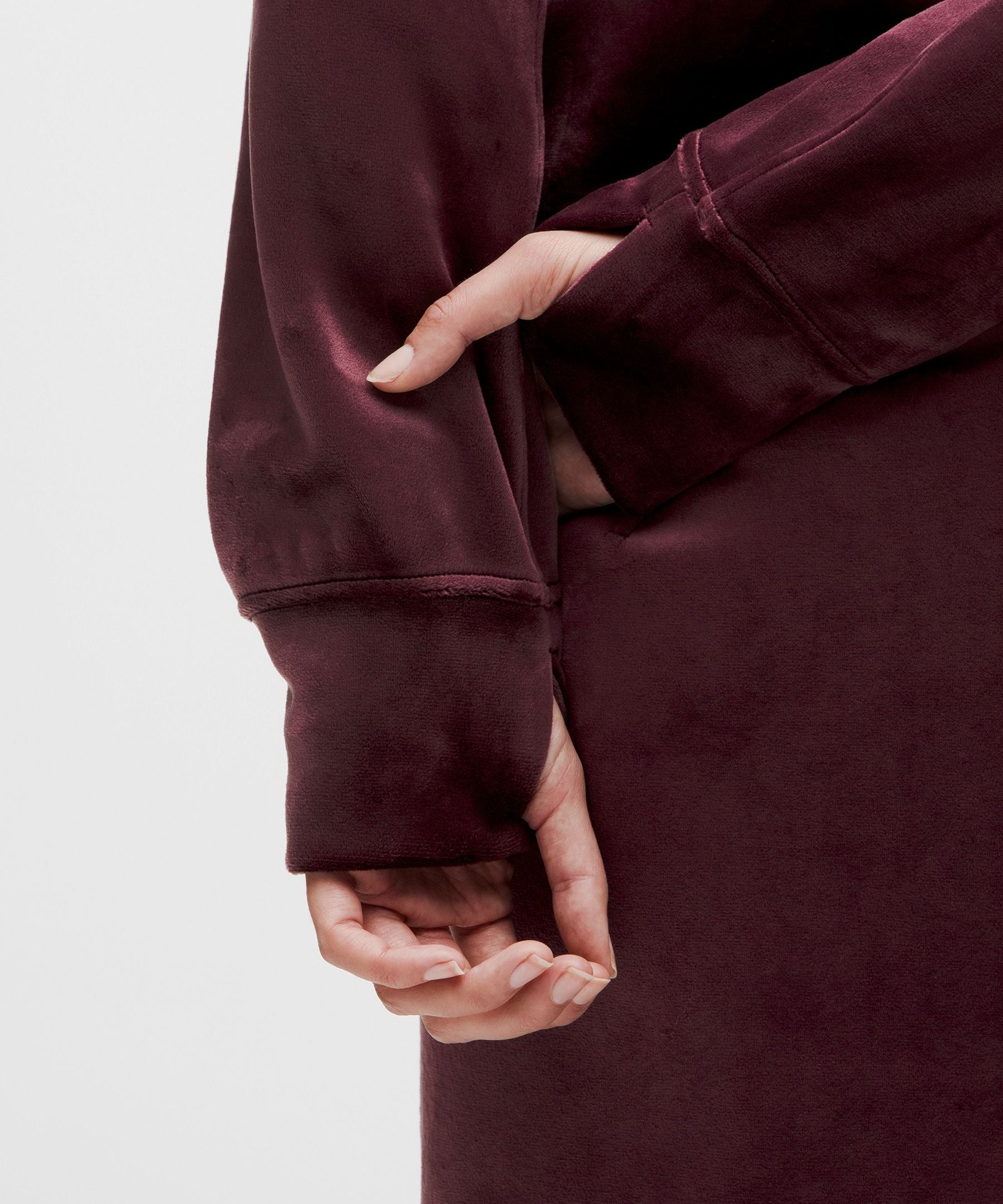 Scuba Oversized Funnel-Neck Half Zip *Velvet