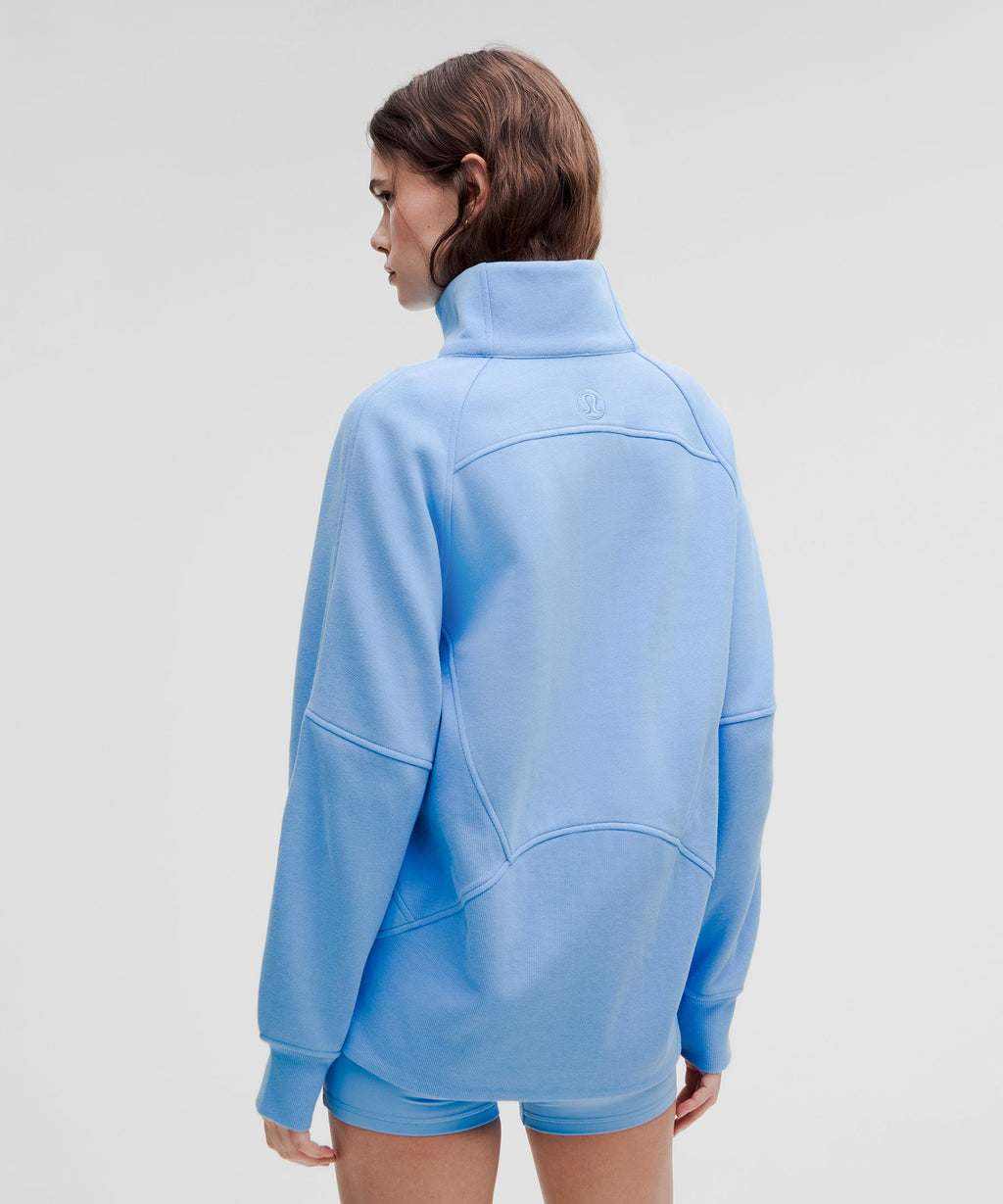 Scuba Oversized Funnel-Neck Half Zip *Long