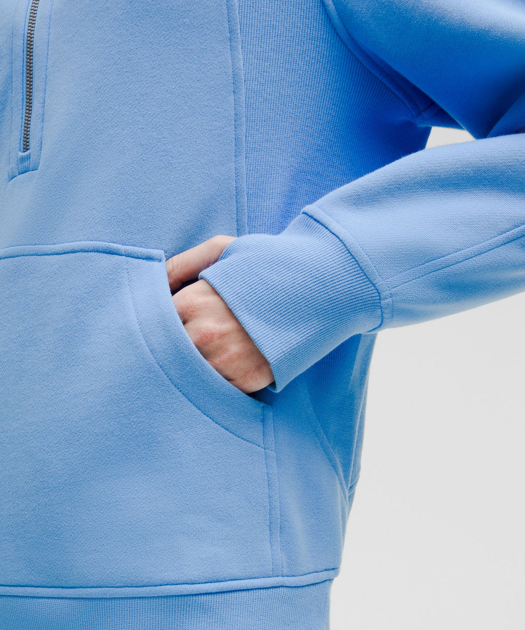 Scuba Oversized Funnel-Neck Half Zip *Long