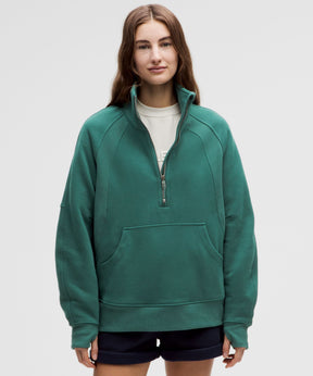 Scuba Oversized Funnel-Neck Half Zip *Long