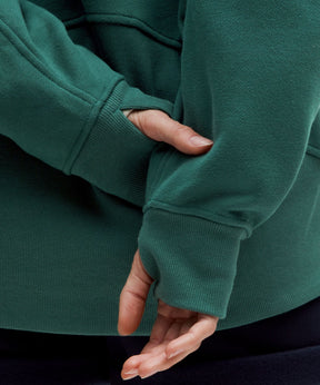 Scuba Oversized Funnel-Neck Half Zip *Long