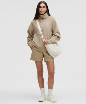Scuba Oversized Funnel-Neck Half Zip *Long