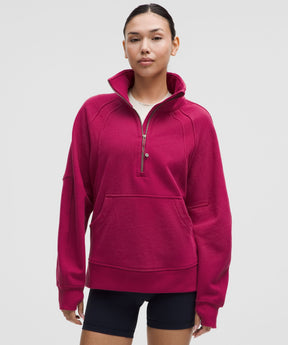 Scuba Oversized Funnel-Neck Half Zip *Long