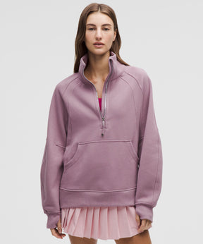 Scuba Oversized Funnel-Neck Half Zip *Long