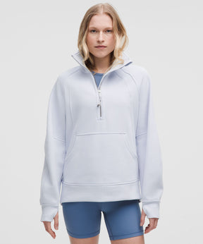 Scuba Oversized Funnel-Neck Half Zip *Long