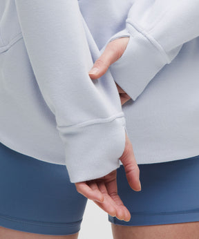 Scuba Oversized Funnel-Neck Half Zip *Long