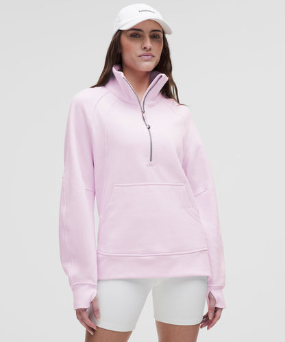 Scuba Oversized Funnel-Neck Half Zip *Long