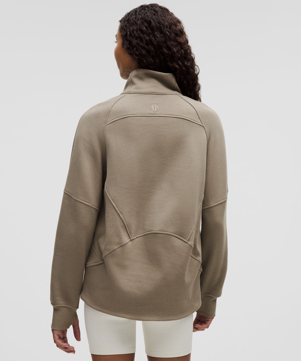 Scuba Oversized Funnel-Neck Half Zip *Long