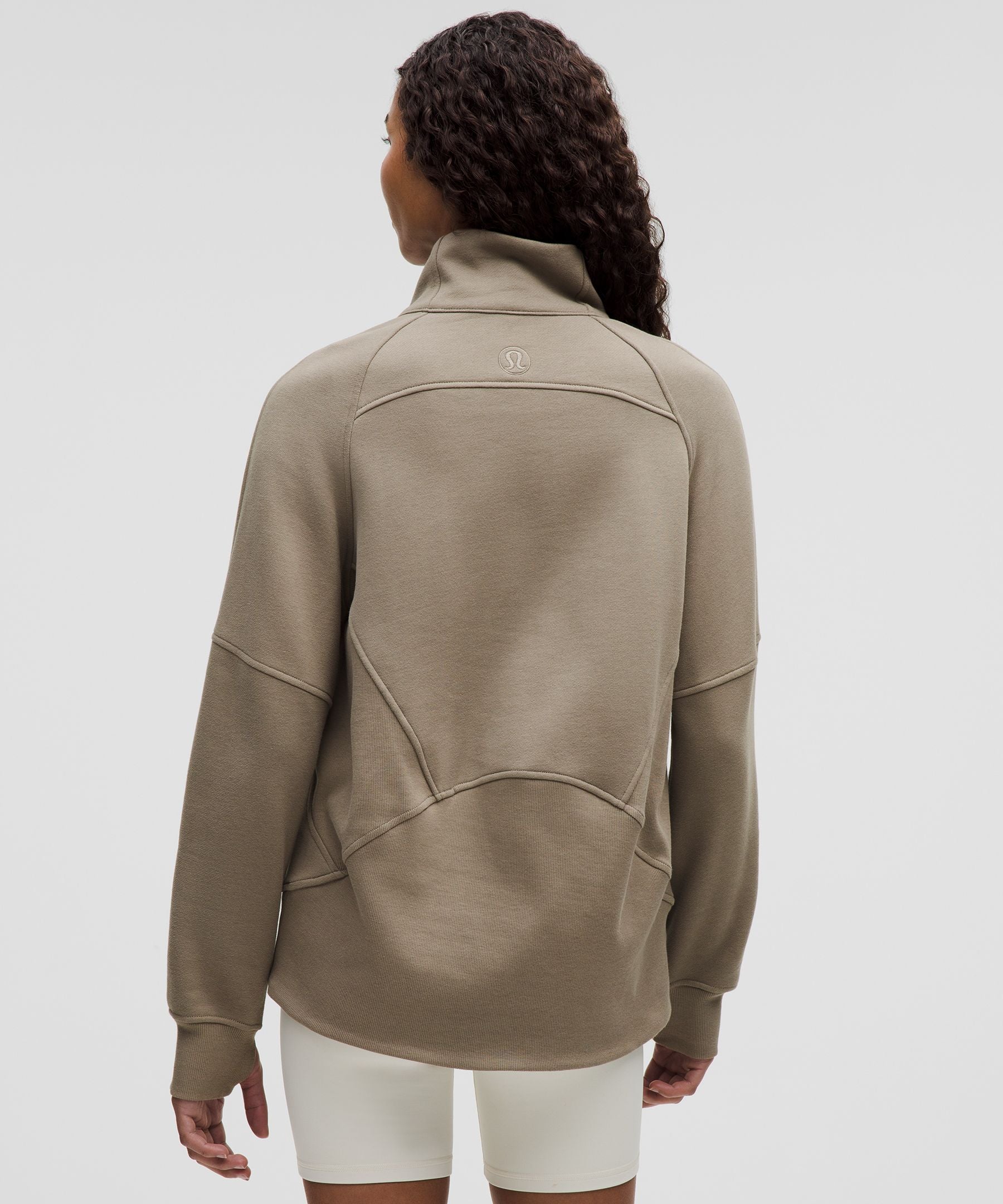 Scuba Oversized Funnel-Neck Half Zip *Long