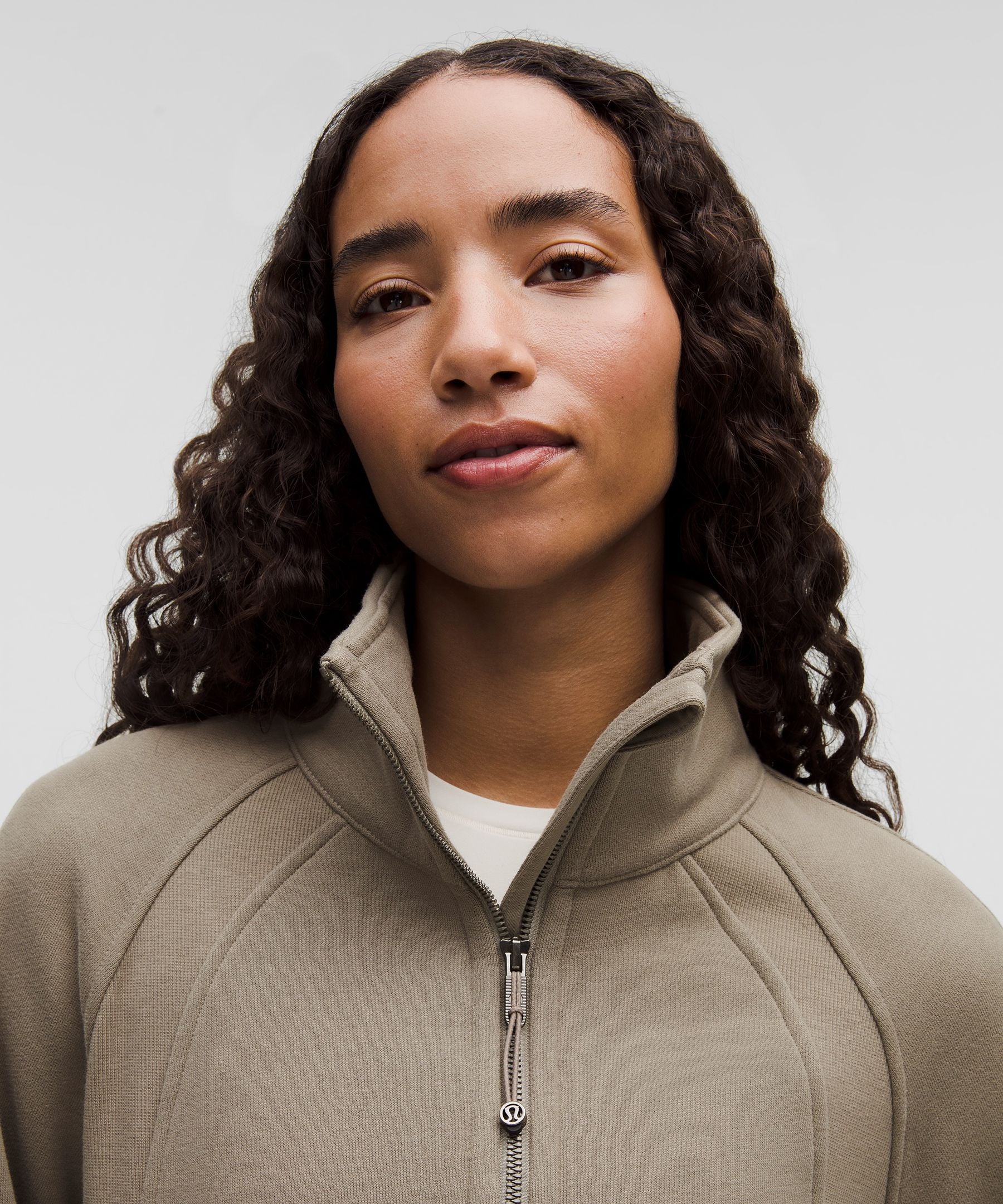 Scuba Oversized Funnel-Neck Half Zip *Long