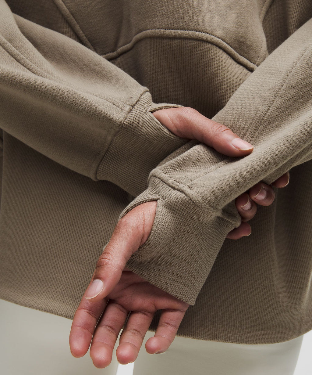 Scuba Oversized Funnel-Neck Half Zip *Long