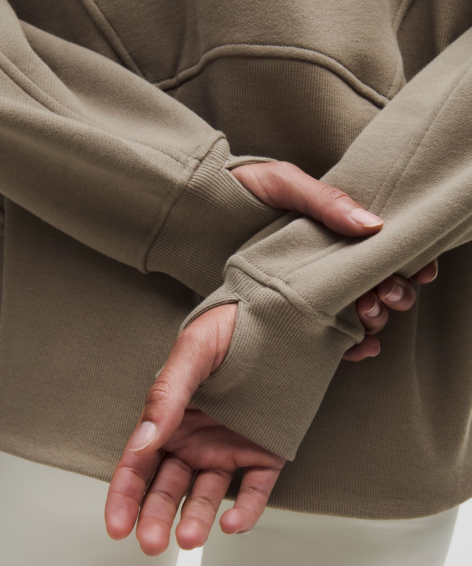 Scuba Oversized Funnel-Neck Half Zip *Long