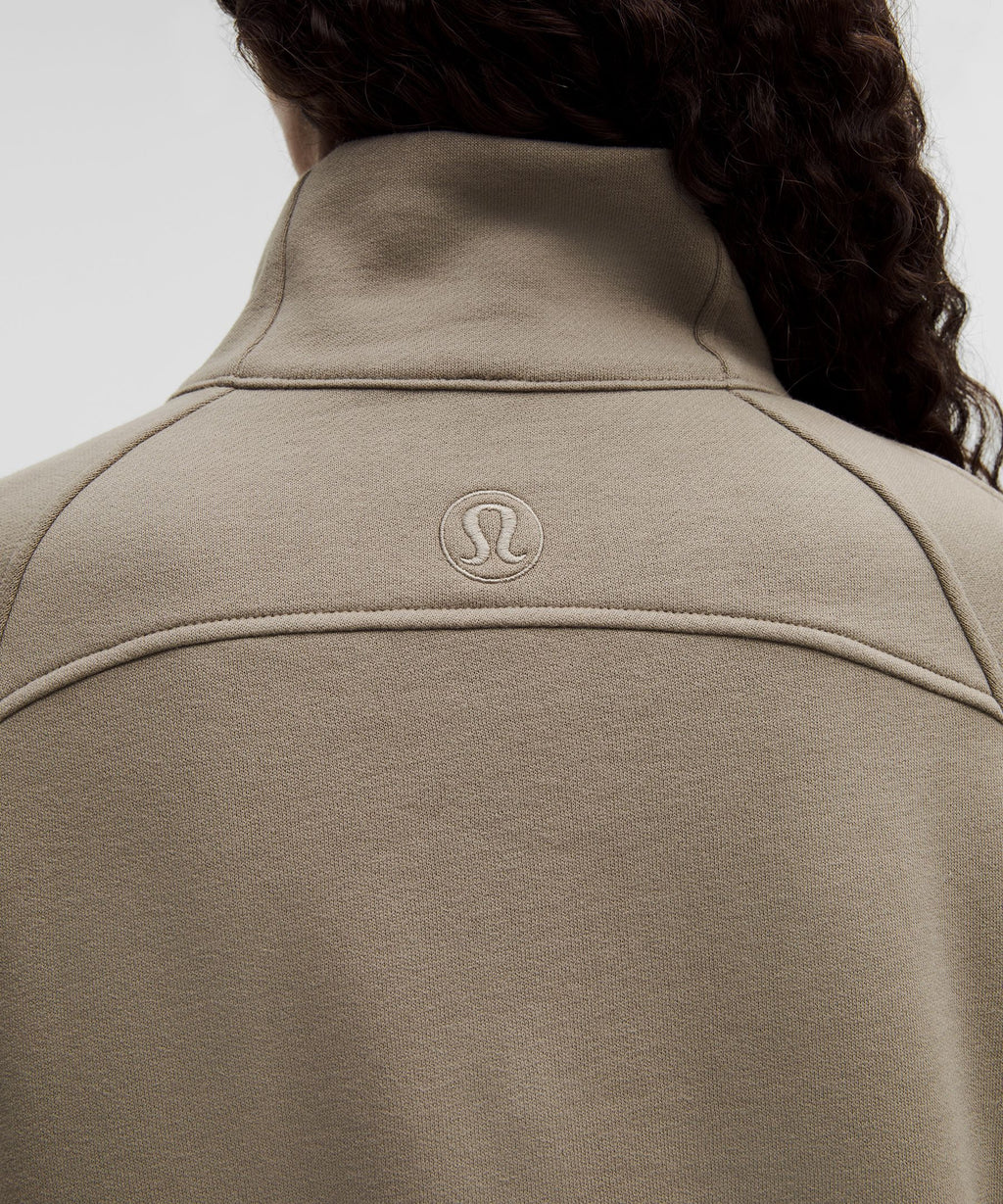 Scuba Oversized Funnel-Neck Half Zip *Long
