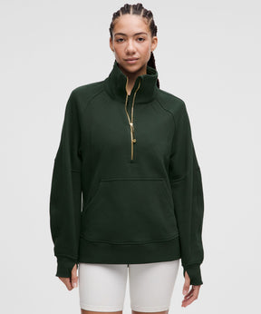 Scuba Oversized Funnel-Neck Half Zip *Long