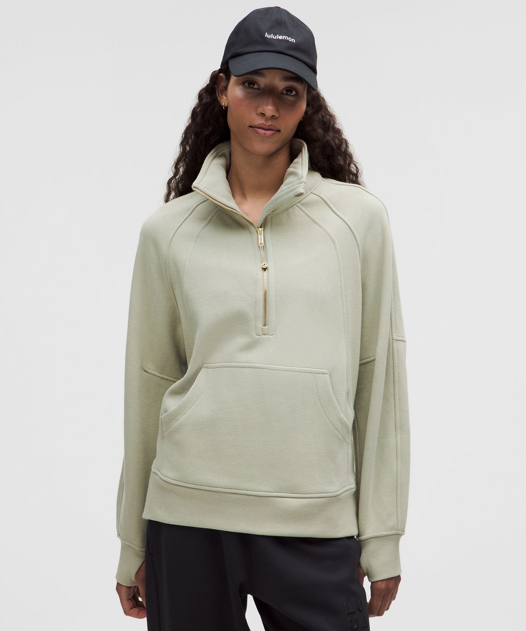 Scuba Oversized Funnel-Neck Half Zip *Long
