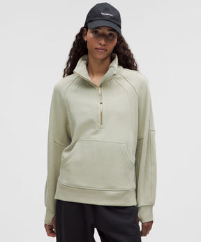 Scuba Oversized Funnel-Neck Half Zip *Long