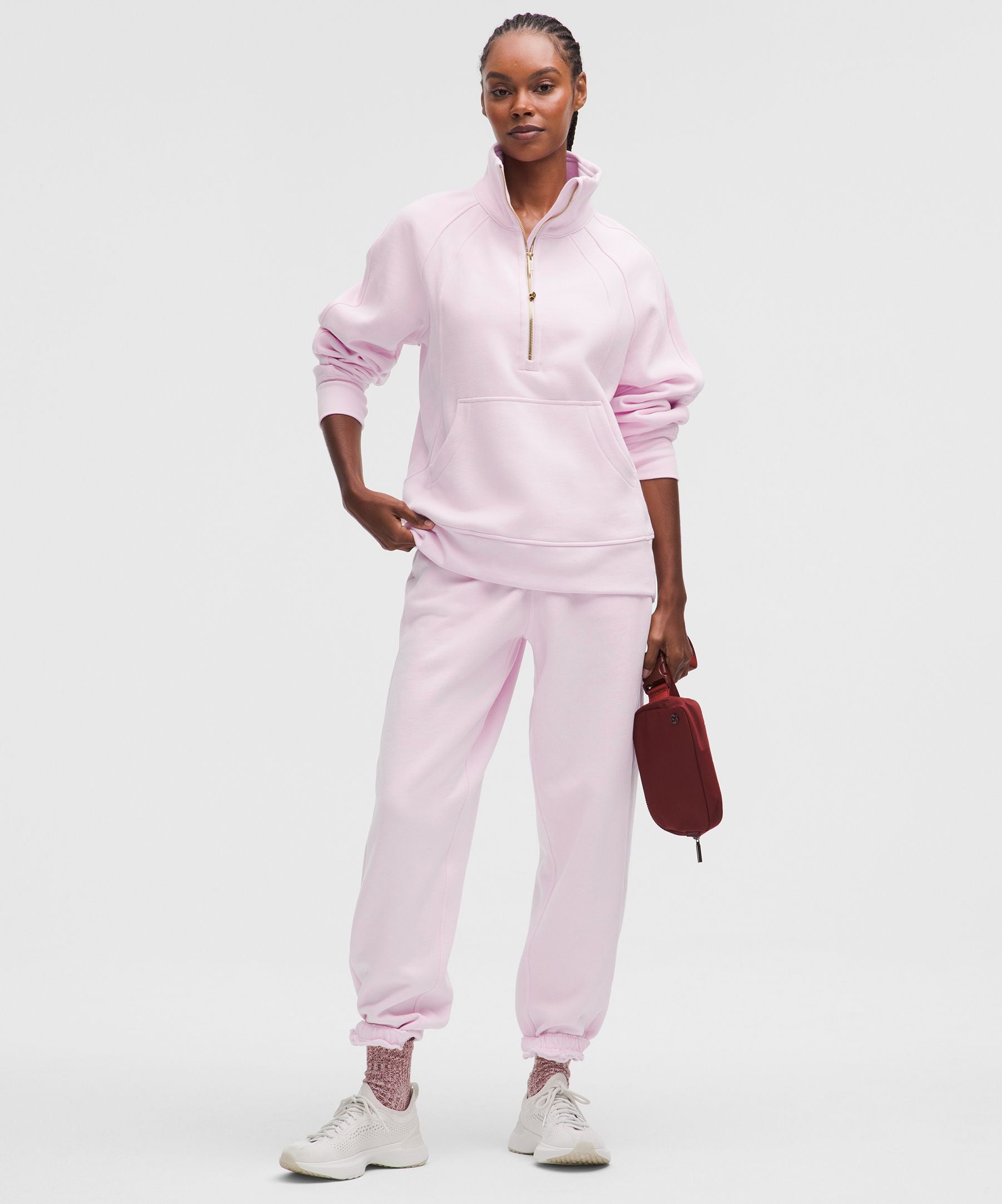 Scuba Oversized Funnel-Neck Half Zip *Long