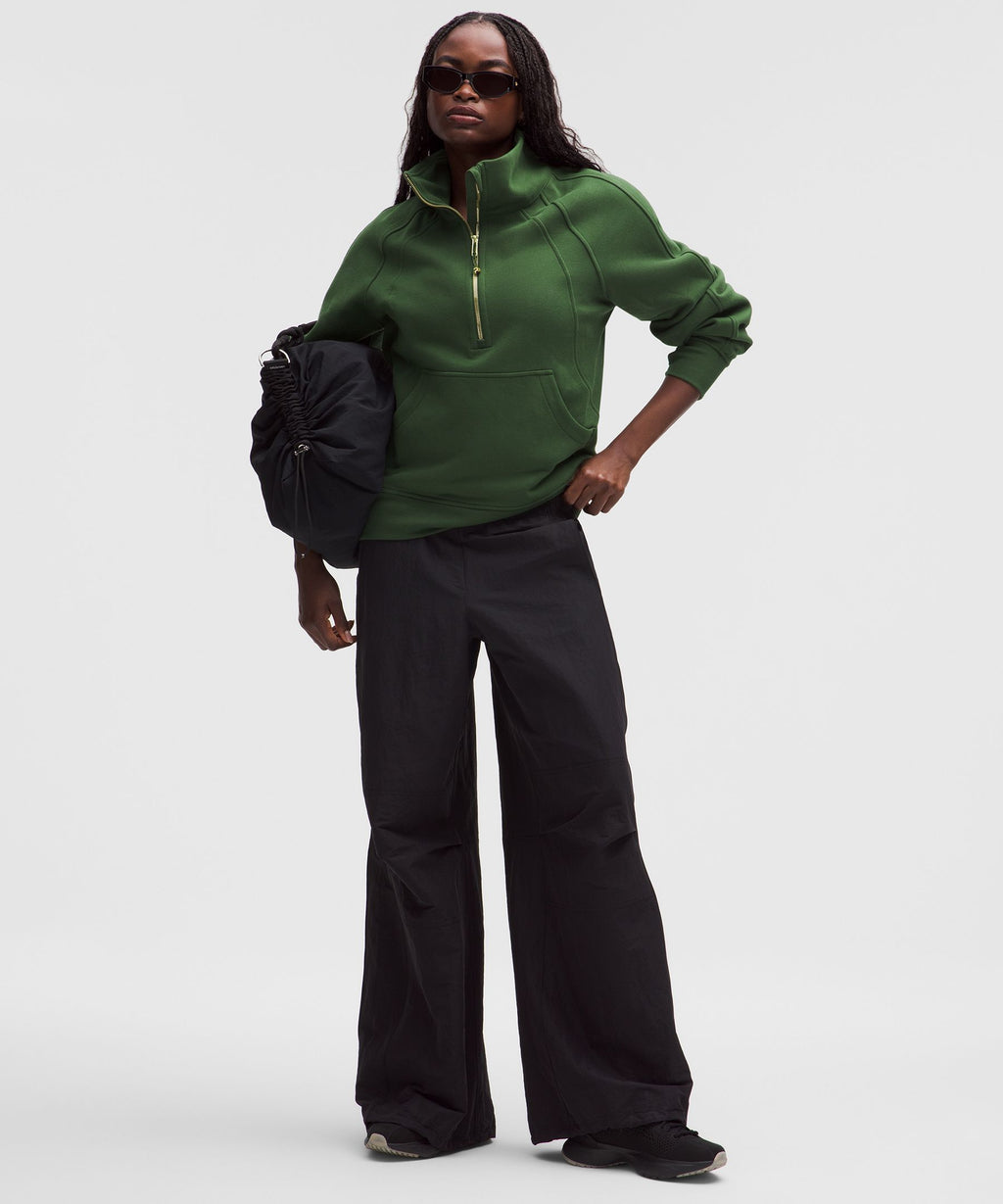 Scuba Oversized Funnel-Neck Half Zip *Long