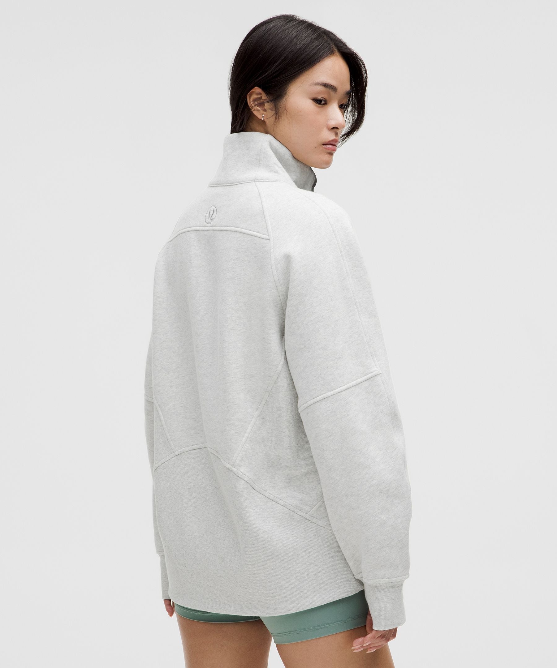 Scuba Oversized Funnel-Neck Half Zip *Long