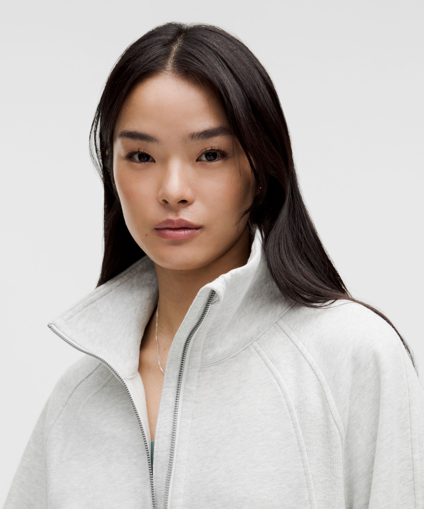 Scuba Oversized Funnel-Neck Half Zip *Long