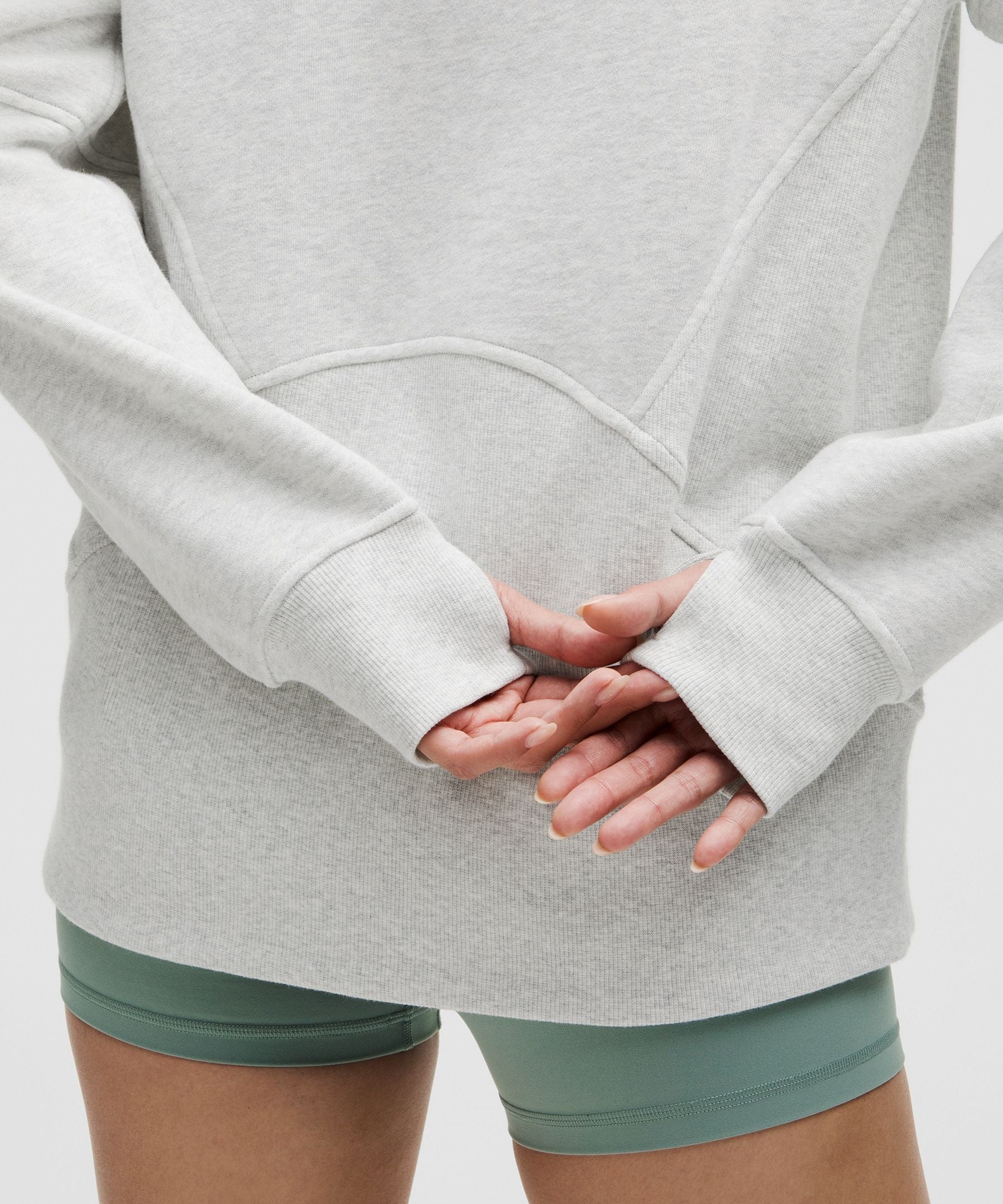 Scuba Oversized Funnel-Neck Half Zip *Long