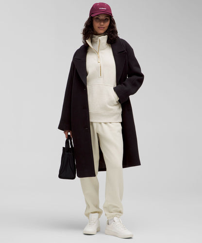 Scuba Oversized Funnel-Neck Half Zip *Long