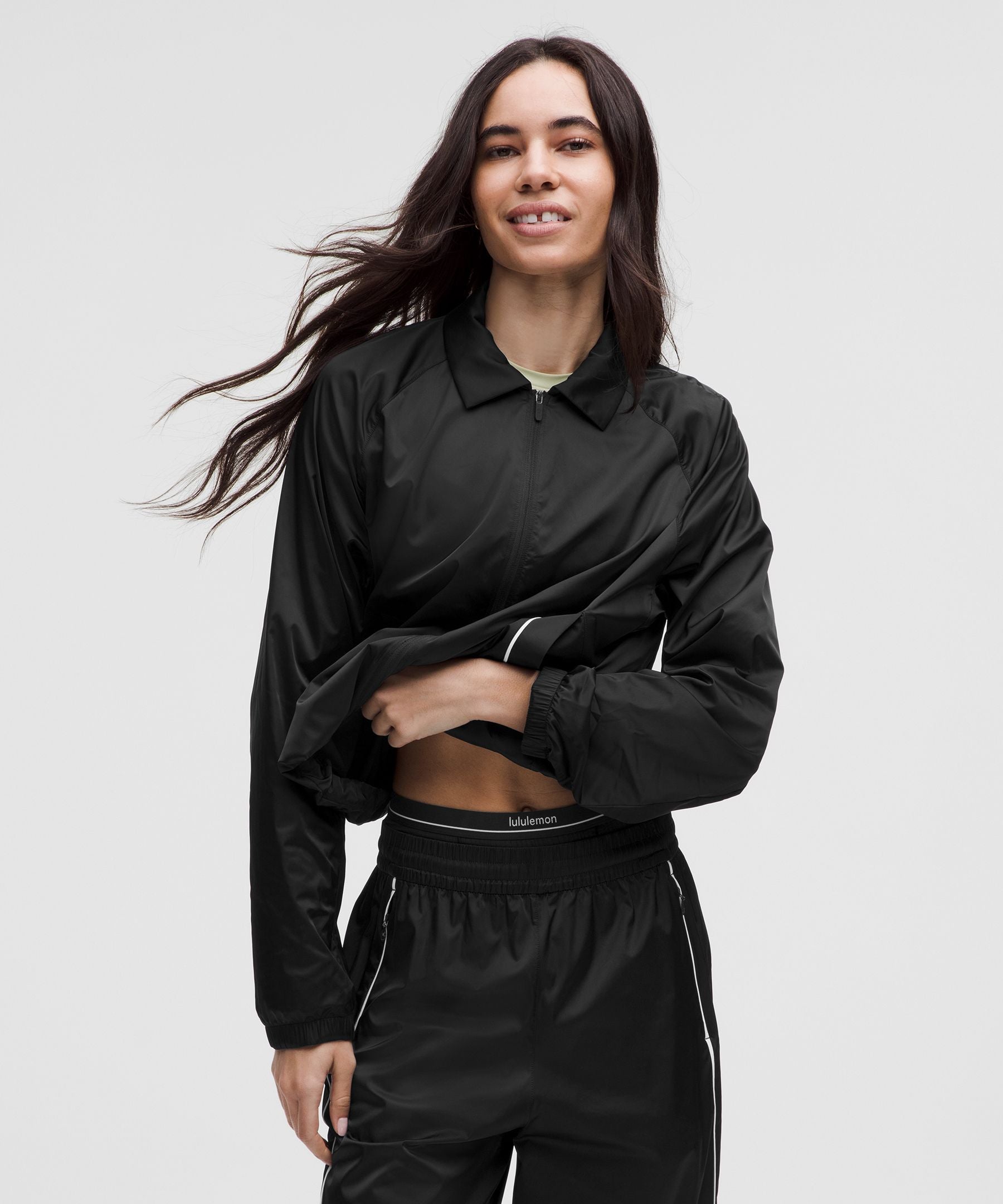 Stretch Satin Nylon Jacket