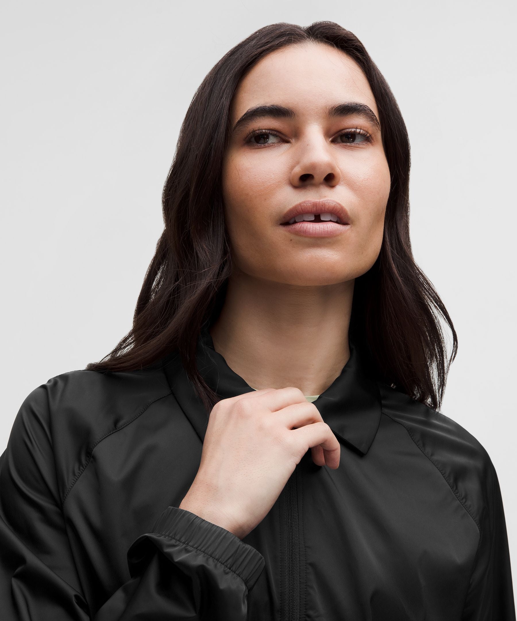 Stretch Satin Nylon Jacket