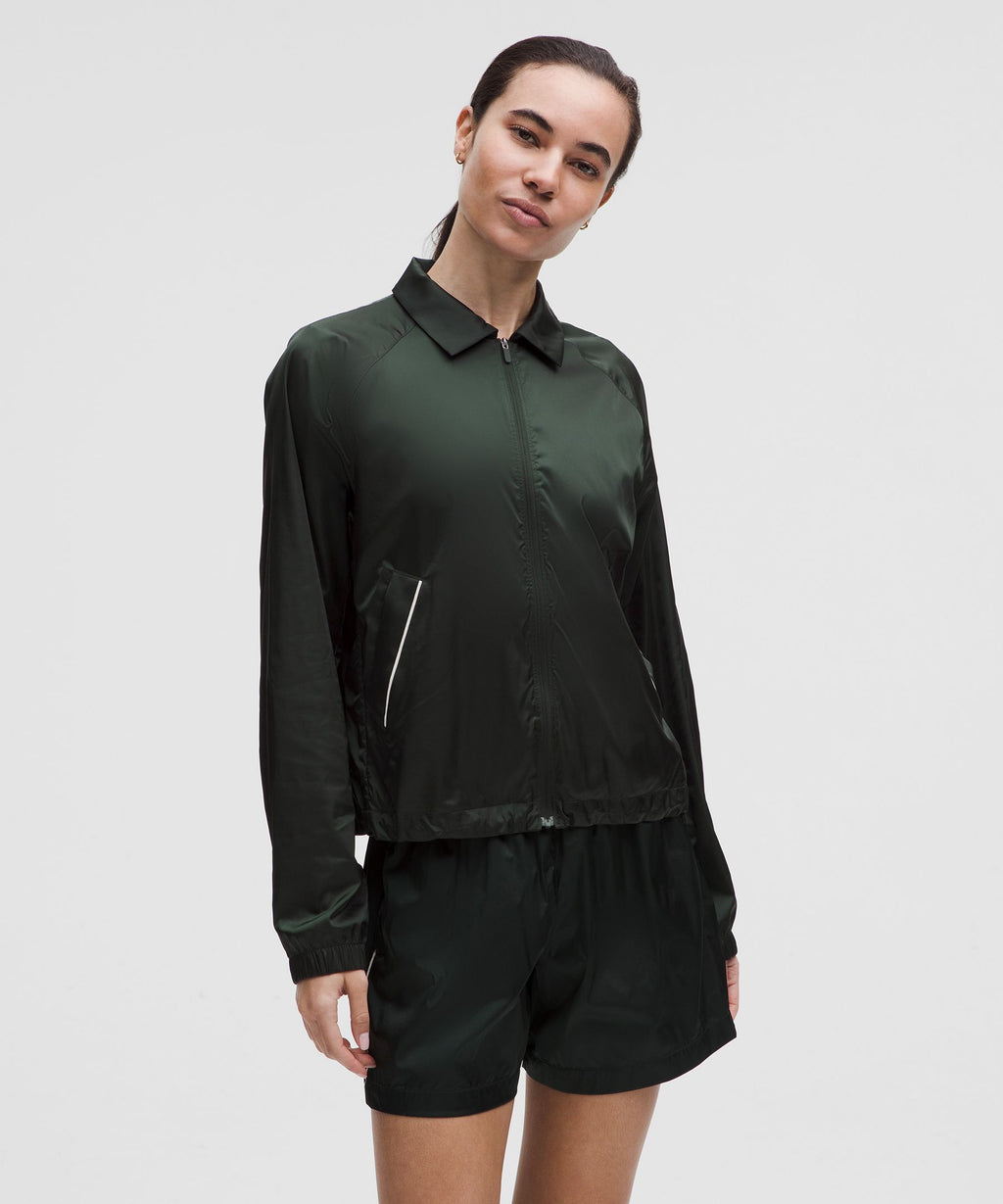 Stretch Satin Nylon Jacket